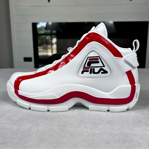 Fila Grant Hill Shoes Mens Size White Red Performance